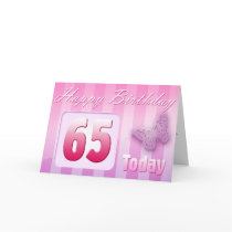 Happy 65th Birthday Grand Mother Great-Aunt Mom Greeting Cards