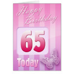 Happy 65th Birthday Grand Mother Great-Aunt Mum Greeting Cards