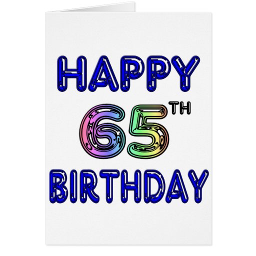 Free Printable 65th Birthday Cards