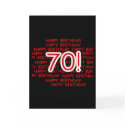 Happy 70th Birthday cards