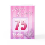Happy 75th Birthday Grand Mother Great-Aunt Mum Greeting Card