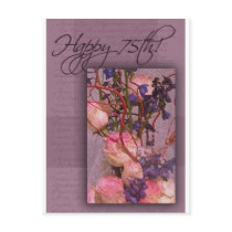 Happy 75th Birthday Postcard
