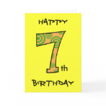 Happy 7th Birthday cards