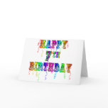 Happy 7th Birthday Circus Design cards