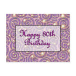 Happy 80th Birthday Postcards