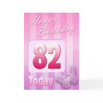 Happy 82nd Birthday Grand Mother Great-Aunt Mum Card