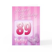 Happy 89th Birthday Grand Mother Great-Aunt Mum Card