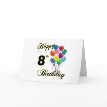 Happy 8th Birthday Post Cards and Birthday Cards