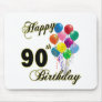 Happy 90th Birthday Gifts and Birthday Apparel Mousemats