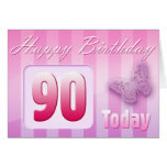 Happy 90th Birthday Grand Mother Great-Aunt Mom Cards
