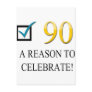 Happy 90th Birthday Postcard