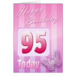 Happy 95th Birthday Grand Mother Great-Aunt Mum Greeting Cards