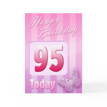Happy 95th Birthday Grand ther Great-Aunt Mum Greeting Cards