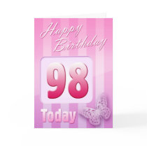 Happy 98th Birthday Grand Mother Great-Aunt Mum Greeting Card