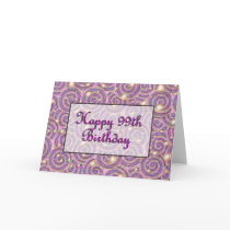 Happy 99th Birthday Card