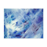 Happy abstract acrylic art painting postcards