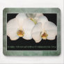 Happy Administrative Professionals White Orchids Mouse Pad