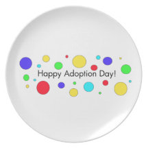 Happy Adoption Day! Dinner Plate