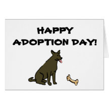 Happy Adoption Day Dog Card