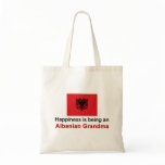 Happy Albanian Grandma Tote Bags