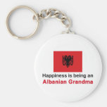 Happy Albanian Grandma Key Chains