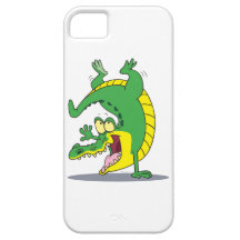 happy alligator crocodile cartoon dancing iPhone 5 covers