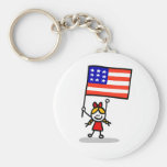 happy american children independence day key chain