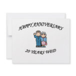HAPPY ANNIVERSARY 20 YEARS invitations