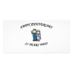 HAPPY ANNIVERSARY 25 PHOTO CARD TEMPLATE