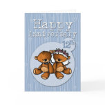happy anniversary bears - 12 year cards