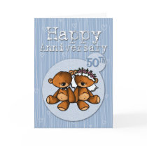 happy anniversary bears - 50 year cards