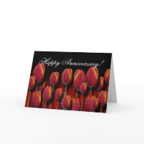 Happy Anniversary template Card (Tulip Jungle)