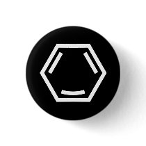 Happy Arene (single, white) Buttons