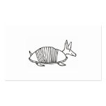 Happy Armadillo unique whimsical art CUSTOMIZE IT Business Cards