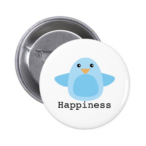 Happy as a Bluebird Pinback Button