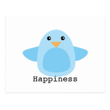 Happy as a Bluebird Post Card