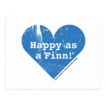 Happy as a Finn Postcard