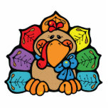 happy autumn turkey photo sculptures