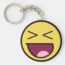 Happy Awesome Face Keychain
