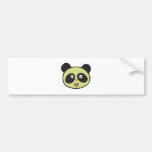 happy baby panda face bumper sticker