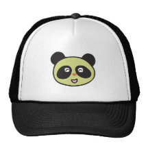 happy baby panda face hat