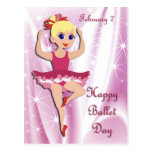 Happy Ballet Day February 7 Postcard