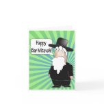Happy Bar Mitzvah greeting card - Funny Rabbi