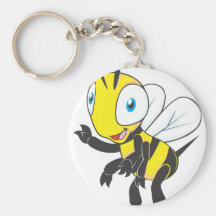 Happy Bee Keychain