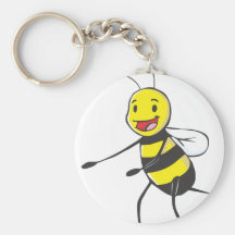 Happy Bee Welcoming You Key Chain