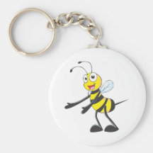 Happy Bee Welcoming You Key Chain