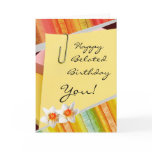 Happy belated birthday cards for all