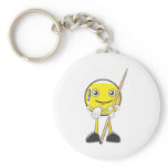 Happy Billiard Nine Ball Player Key Chains