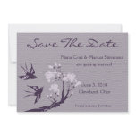 Happy Birds Save The Date (Orchid) invitations