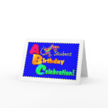 Happy Birtday Student Salamander Greeting Cards